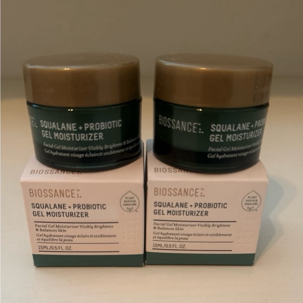 Mini Biossance Squalane + Probiotic Gel Moisturizer Duo